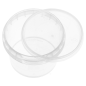 RÉCIPIENTS INVIOLABLES + COUVERCLES 120 ML Ø 6,9x5,2 CM TRANSPARENT PP (1000 UNITÉ)