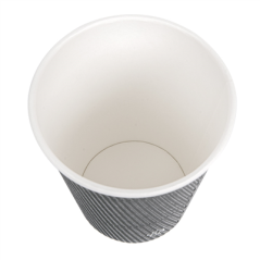 GOBELETS DOUBLE PAROI, ONDULÉ, EMBALLÉ INDIVIDUEL