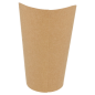 GOBELETS A FRITES OUVERTS 16 OZ - 480 ML 200 + 25PE G/M2 Ø8,5x13,5 CM MARRON CARTON (50 UNITÉ)
