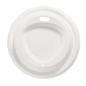 COUVERCLES POUR GOBELETS À CAFÉ 240 ML 'BIONIC'  Ø 8 CM BLANC BAGASSE (1000 UNITÉ)