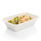 PLATEAUX 'BIONIC' 950 ML 21,5x14x5,2 CM BLANC BAGASSE (600 UNITÉ)