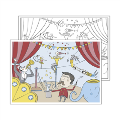 SETS DE TABLE COLORIAGE "CIRCUS"