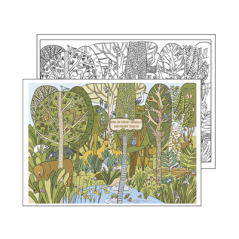SETS DE TABLE COLORIAGE "FOREST ANIMALS"