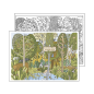 SETS DE TABLE COLORIAGE "FOREST ANIMALS"  100 G/M2 31x43 CM QUADRICHROMIE CELLULOSE (1000 UNITÉ)
