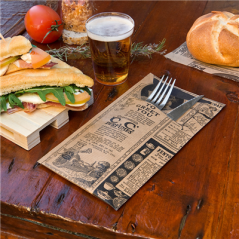 SACS COUVERTS + SERVIETTE