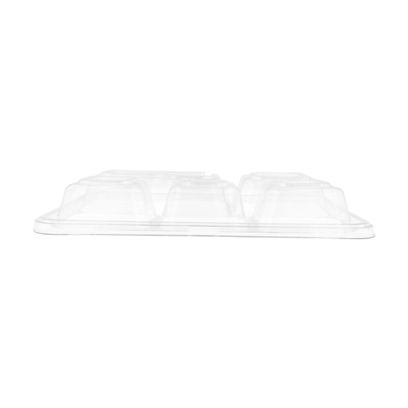 COUVERCLES POUR PLATEAUX 221.92 'BIONIC'  27x22x3,6 CM TRANSPARENT PET (250 UNITÉ)