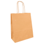 SACS SOS AVEC ANSES  80 G/M2 18+8x21,5 CM NATUREL KRAFT (250 UNITÉ)