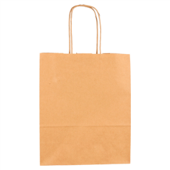 SACS SOS AVEC ANSES  80 G/M2 18+8x21,5 CM NATUREL KRAFT (250 UNITÉ)