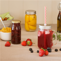 SET 4 PICHETS+PAILLE AVEC BASE