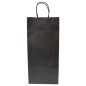 SACS SOS AVEC ANSES 2 BOTEILLES  100 G/M2 18+10x39 CM NOIR KRAFT (250 UNITÉ)