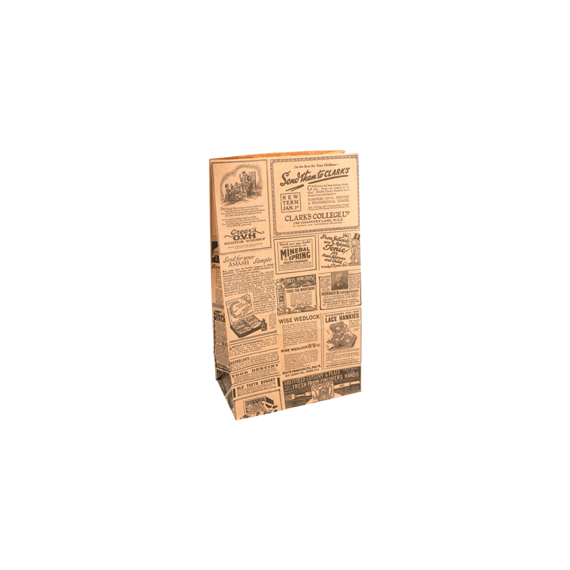 SACS SOS SANS ANSES 'TIMES' 70 G/M2 14+8x24 CM NATUREL KRAFT (1000 UNITÉ)