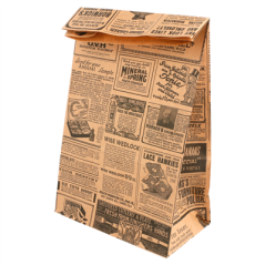 SACS SOS SANS ANSES 'TIMES' 70 G/M2 14+8x24 CM NATUREL KRAFT (1000 UNITÉ)