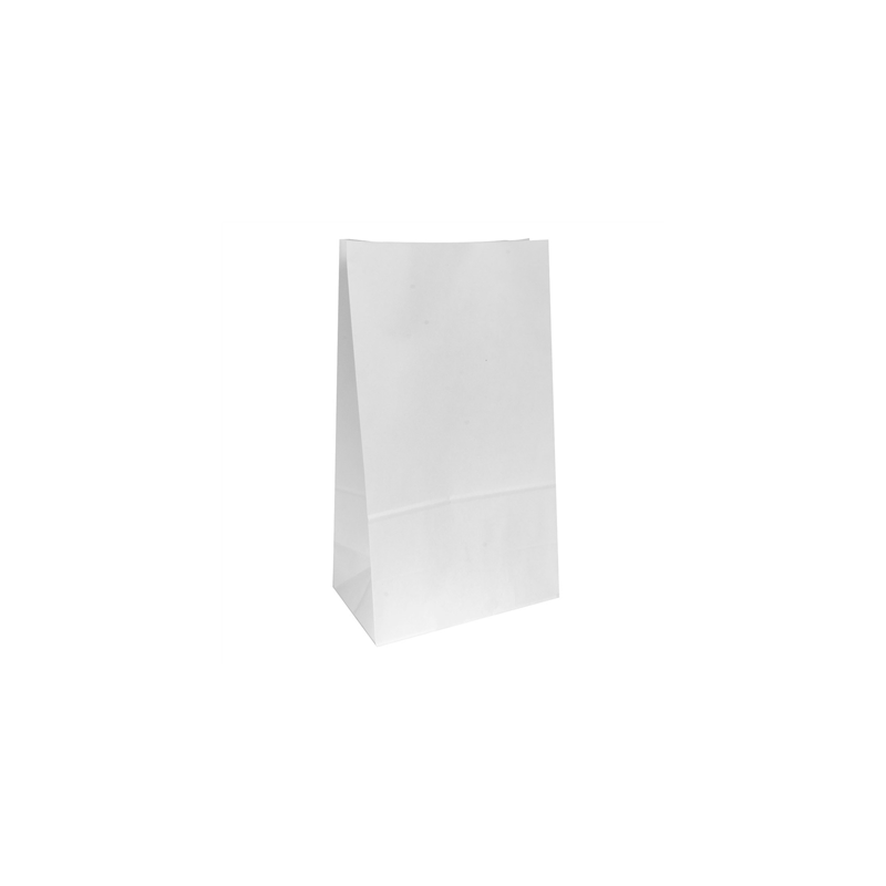 SACS SOS SANS ANSES  80 G/M2 25+15x43,5 CM BLANC CELLULOSE (250 UNITÉ)