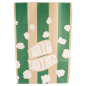 SACS SOS POP CORN 'STRIPES' 5 L-170 OZ 80 G/M² 20+9x29,5 CM NATUREL PARCH.INGRAISSABLE (500 UNITÉ)