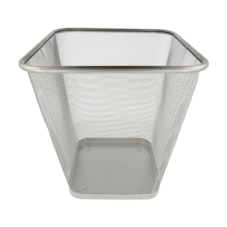 POUBELLE EN MAILLE 12 L 27x27x29,7 CM ARGENTE ACIER (12 UNITÉ)