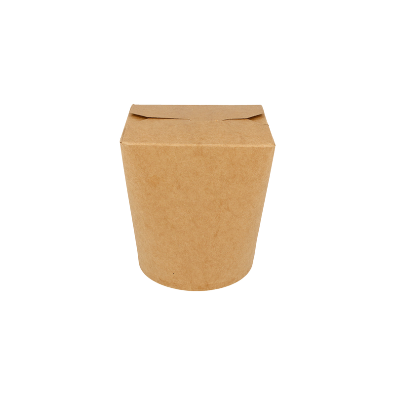 RÉCIPIENTS MULTIUSAGES MICRO-ONDABLES 960 ML 275 + 25 PE G/M2 Ø9x10,8 CM NATUREL KRAFT (50 UNITÉ)