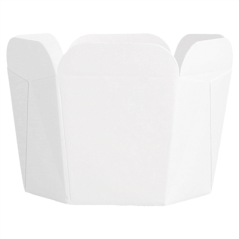 MINI POTS À PATES 10 CL 210 + 15 PE G/M2 5x5 CM BLANC CARTON (100 UNITÉ)