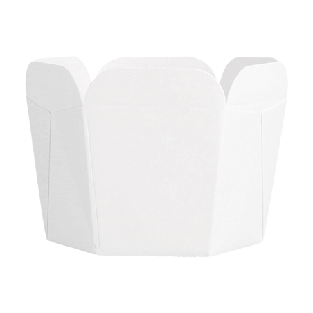 MINI POTS À PATES 10 CL 210 + 15 PE G/M2 5x5 CM BLANC CARTON (100 UNITÉ)