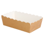 DELI-BARQUETTES  210 + 15 PE G/M2 9x5x3,2 CM MARRON CARTON (100 UNITÉ)