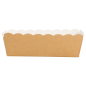 DELI-BARQUETTES  210 + 15 PE G/M2 9x5x3,2 CM MARRON CARTON (100 UNITÉ)