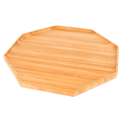 PLATEAU OCTOGONAL  28x28x1,7 CM BAMBOU (1 UNITÉ)