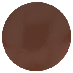 CARTONS PÂTISSERIE DEUX FACES  1100 G/M2 Ø 26 CM CHOCOLAT/PRALINÉ CARTON (100 UNITÉ)