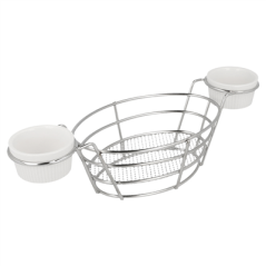 CORBEILLES OVALES + 2 POTS