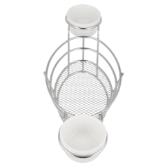 CORBEILLES OVALES + 2 POTS