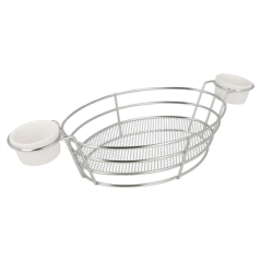 CORBEILLES OVALES + 2 POTS