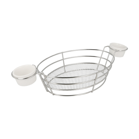 CORBEILLES OVALES + 2 POTS