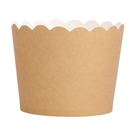 MUFFIN CUPS  160 + 15 PE G/M2 Ø 5x4,5 CM MARRON CARTON (100 UNITÉ)