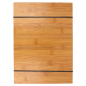 PLANCHE PORTE MENU AVEC ÉLASTIQUES  22,9x31,8x0,4 CM NATUREL MDF (1 UNITÉ)