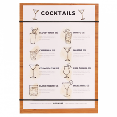 PLANCHE PORTE MENU AVEC ÉLASTIQUES