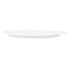 PLATEAUX OVALES 'BIONIC'  31,8x25,5x2,2 CM BLANC BAGASSE (600 UNITÉ)