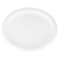PLATEAUX OVALES 'BIONIC'  31,8x25,5x2,2 CM BLANC BAGASSE (600 UNITÉ)