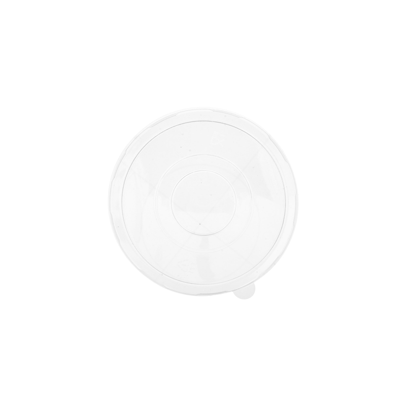 COUVERCLES BAS POUR SALADIERS 224.32-215.04 'BIONIC'  Ø 16x1 CM TRANSPARENT PET (600 UNITÉ)