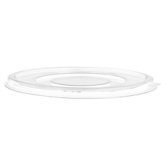 COUVERCLES BAS POUR SALADIERS 224.33-215.05 'BIONIC'  Ø 18x1 CM TRANSPARENT PET (600 UNITÉ)