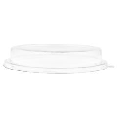 COUVERCLES HAUTS POUR SALADIERS 224.33-215.05 'BIONIC'  Ø 18x3,1 CM TRANSPARENT PET (200 UNITÉ)