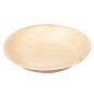 ASSIETTES RONDES 'ARECA'  Ø 12,5x1,5 CM NATUREL ARECA (200 UNITÉ)
