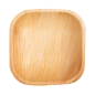 ASSIETTES CARRÉES 'ARECA'  10x10x2,5 CM NATUREL ARECA (200 UNITÉ)
