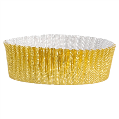 CAPSULES MILANO 'PETITS FOURS'  Ø 3,9x1,3 CM DORE ALUMINIUM (1500 UNITÉ)