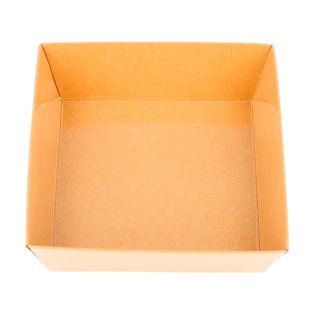 BARQUETTES  250 + 12,5 PE G/M2 10,5x10,5x3,5 CM NATUREL KRAFT (1000 UNITÉ)