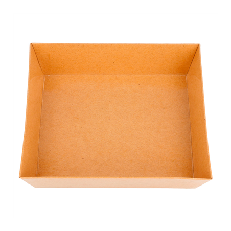 BARQUETTES  250 + 12,5 PE G/M2 14x13x3,5 CM NATUREL KRAFT (1000 UNITÉ)