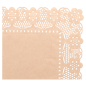 DENTELLES RECTANGULAIRES  40 G/M2 32x26 CM NATUREL KRAFT (250 UNITÉ)