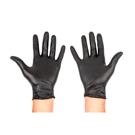 GANTS  SIZE: S NOIR NITRILE (100 UNITÉ)