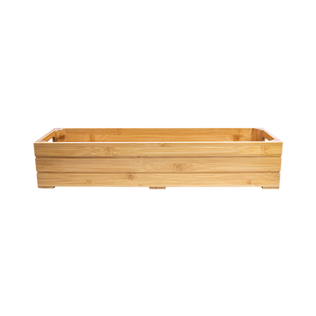 BOÎTE BUFFET GN 2/4  53x16,2x10 CM NATUREL BAMBOU (1 UNITÉ)