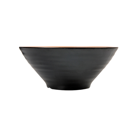 BOLS 'ASAMI WARE' 1100 ML Ø20,3x8,5 CM NOIR MÉLAMINE (12 UNITÉ)