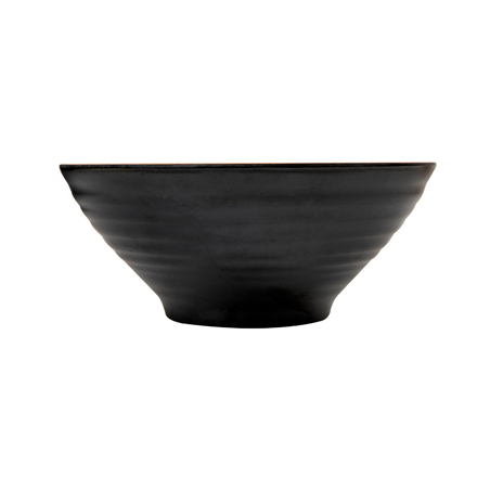 BOLS 'ASAMI WARE' 1600 ML Ø23,3x9,7 CM NOIR MÉLAMINE (6 UNITÉ)