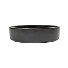 ASSIETTES CREUSES 'ASAMI WARE' 260 ML Ø11,7x3,6 CM NOIR MÉLAMINE (12 UNITÉ)