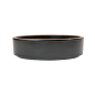 ASSIETTES CREUSES 'ASAMI WARE' 260 ML Ø11,7x3,6 CM NOIR MÉLAMINE (12 UNITÉ)
